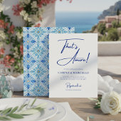 That's Amore Bridal Shower Invite 招待状