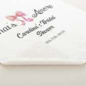 that's amore bridal shower pink retro bow boho nam シェルパブランケット (3/4)