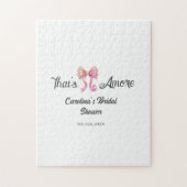 that's amore bridal shower pink retro bow boho nam ジグソーパズル (縦)