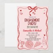 That's Amore engagement party invitation 招待状 (正面/裏面)