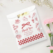 That's Amore Hand Drawn Italian Bridal Shower フェイバーバッグ (封をした状態)