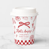 That's Amore Hand Drawn Italian Bridal Shower 紙コップ (正面)