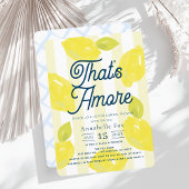 That's Amore Hand-Painted Lemon Bridal Shower 招待状