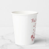 That's Amore Handwritten Bridal Shower 紙コップ (右)