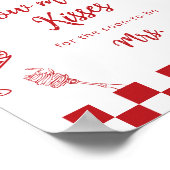 That's Amore How many kisses Italian theme ポスター (角)