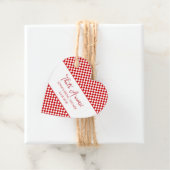 That's Amore Italian Bridal Shower Red Gingham フェイバータグ (インサイチュ)