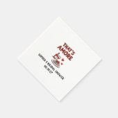 That's Amore Italian Bridal Shower Whimsical Red スタンダードカクテルナプキン (角)