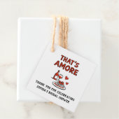 That's Amore Italian Bridal Shower Whimsical Red フェイバータグ (インサイチュ)