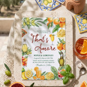 That's Amore Italian Citrus Cocktail Wedding 招待状