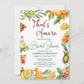 That's Amore Italian Cocktail QR Code Bridal  招待状 (正面)