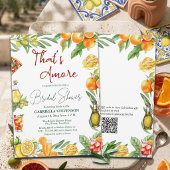 That's Amore Italian Cocktail QR Code Bridal  招待状
