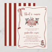 That's Amore Italian Doodle Bridal Shower Invite 招待状 (正面/裏面)