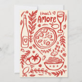 That's Amore Italian Food CUSTOM Bridal SHower  サンキューカード (裏面)
