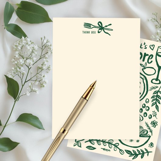 That's Amore Italian Food CUSTOM Bridal SHower  サンキューカード