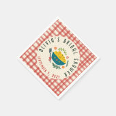 That's Amore Italian Food CUSTOM BRIDAL SHOWER スタンダードカクテルナプキン (角)