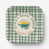 That's Amore Italian Food CUSTOM BRIDAL SHOWER ペーパープレート (正面)