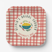 That's Amore Italian Food CUSTOM BRIDAL SHOWER ペーパープレート (正面)