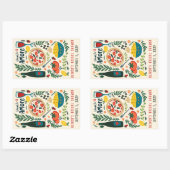 That's Amore Italian Food CUSTOM Bridal Shower 長方形シール (シート)