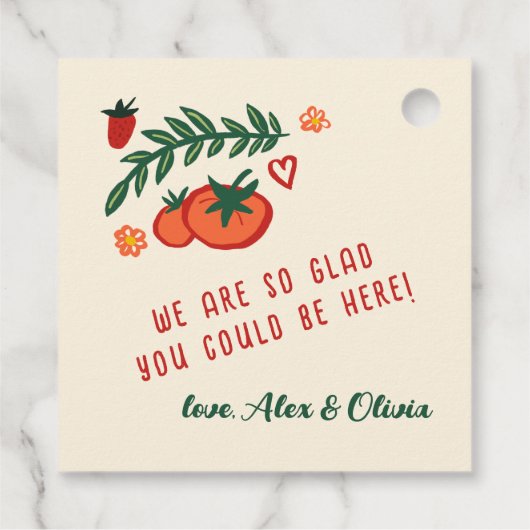 That's Amore Italian Food CUSTOM Wedding  フェイバータグ (裏面)