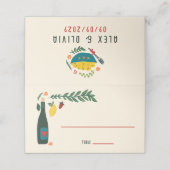 That's Amore Italian Food CUSTOM Wedding  プレイスカード (外部開封)