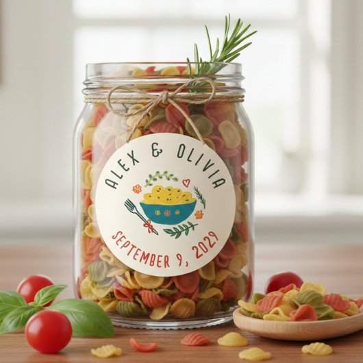 That's Amore Italian Food CUSTOM Wedding  ラウンドシール