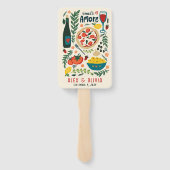 That's Amore Italian Food CUSTOM Wedding Favor ハンドファン (裏面)