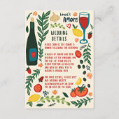 That's Amore Italian Food Wedding QR code Details エンクロージャーカード (正面)