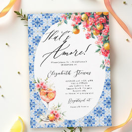 Thats Amore Italian Lemon Floral Bridal Shower  招待状