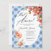 Thats Amore Italian Lemon Floral Bridal Shower  招待状 (正面)
