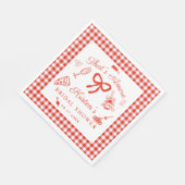 That's Amore Italian Pizza Bridal Shower スタンダードランチョンナプキン (角)