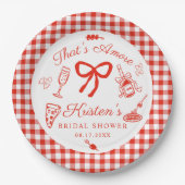 That's Amore Italian Pizza Bridal Shower ペーパープレート (正面)