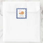 Thats Amore Italian Pizza Party Bridal Shower スクエアシール (バッグ)