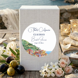 That's Amore Italian Riviera Bridal Shower ラウンドシール