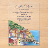 That's Amore Italian Riviera Engagement Party アクリル招待状 (正面)