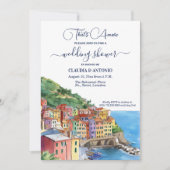 That's Amore Italian Riviera Wedding Shower 招待状 (正面)