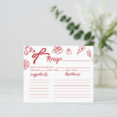 Thats Amore Italian theme Bridal Recipe card (スタンド正面)