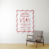 That's Amore Italian Theme Engagement Party Sign タペストリー (インサイチュ)