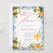 Thats Amore Italian Themed Brunch Bridal Shower  招待状 (正面)