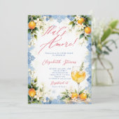 Thats Amore Italian Themed Brunch Bridal Shower  招待状 (スタンド正面)