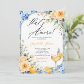 Thats Amore Italian Themed Floral Bridal Shower  招待状 (スタンド正面)