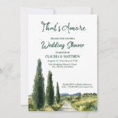 That's Amore Italian View Wedding Shower 招待状 (正面)