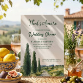 That's Amore Italian View Wedding Shower 招待状