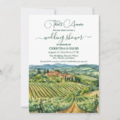 That's Amore Italian Vineyard Wedding Shower 招待状 (正面)