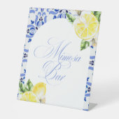 That's Amore Lemon Italian Blue Tile Bridal Shower 台座サイン (正面)