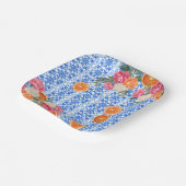 Thats amore mediterranean blue tiles bridal shower ペーパープレート (傾斜あり)