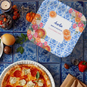 Thats amore mediterranean blue tiles bridal shower ペーパープレート