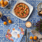 Thats amore mediterranean blue tiles bridal shower ペーパープレート