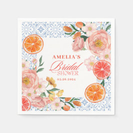 Thats amore mediterranean citrus Bridal shower スタンダードカクテルナプキン