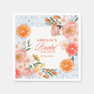 Thats amore mediterranean citrus Bridal shower スタンダードカクテルナプキン