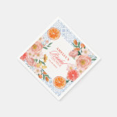 Thats amore mediterranean citrus Bridal shower スタンダードカクテルナプキン (角)